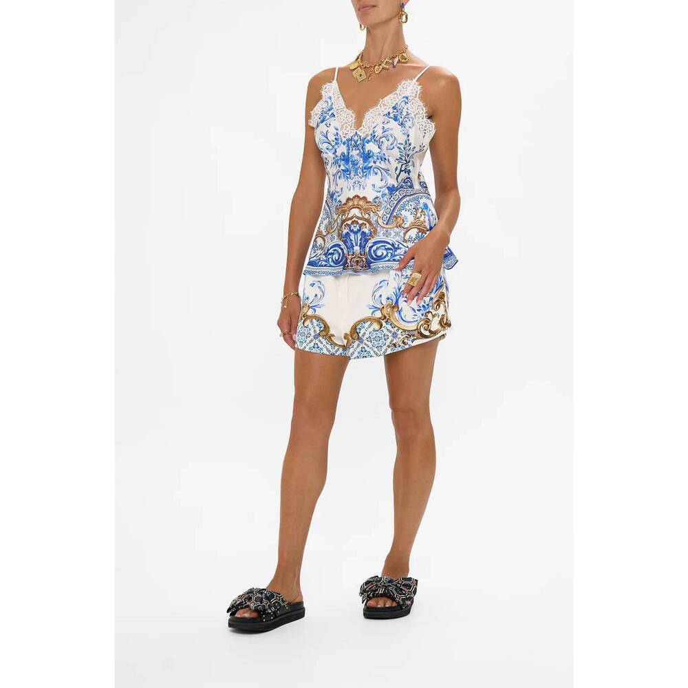 NEW CAMILLA lace edge cami in azul adventures - Picture 4 of 6